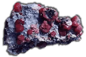 Rocks minerals Ontario Garnet