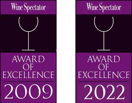 Wine Spectator 2009 to 2022