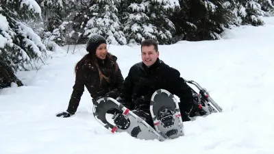 Snowshoeing in Algonquin Park