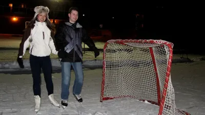 Ice Skating in algonquin park